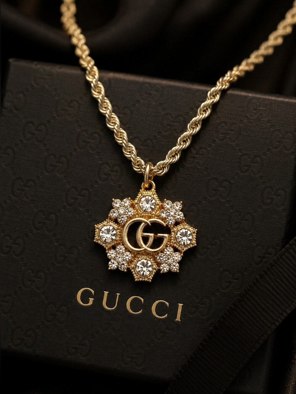 ✨ One-of-a-Kind Upcycled Gucci Charm Pendant Necklace ✨